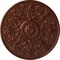 Ekena Millwork Versailles Ceiling Medallion (Fits Canopies up to 3 1/4"), Hnd-Painted Copper Penny, 33"OD x 1 3/4"P CM33VECPS - alternate 1